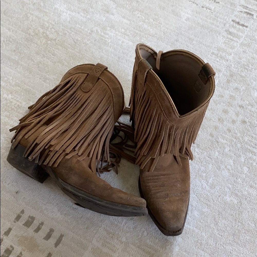 Ariat fringe western boot